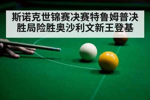 斯诺克世锦赛决赛特鲁姆普决胜局险胜奥沙利文新王登基